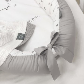 Protejați somnul bebelușului - Cuib de somn pentru co-sleeping Arici gri